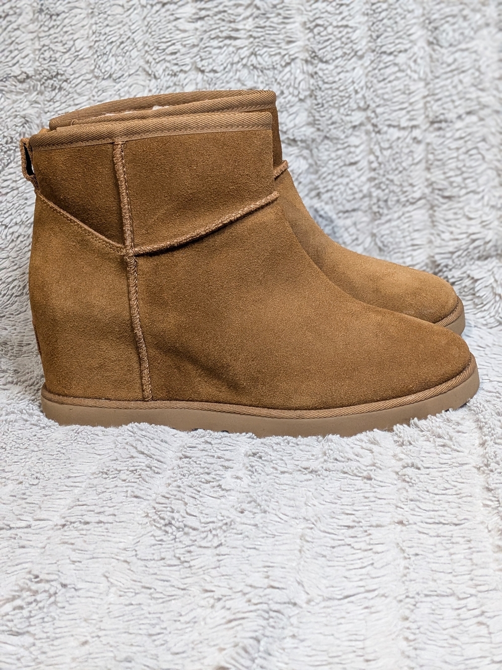 UGG Women’s Ankle Wedge Booties in Chestnut